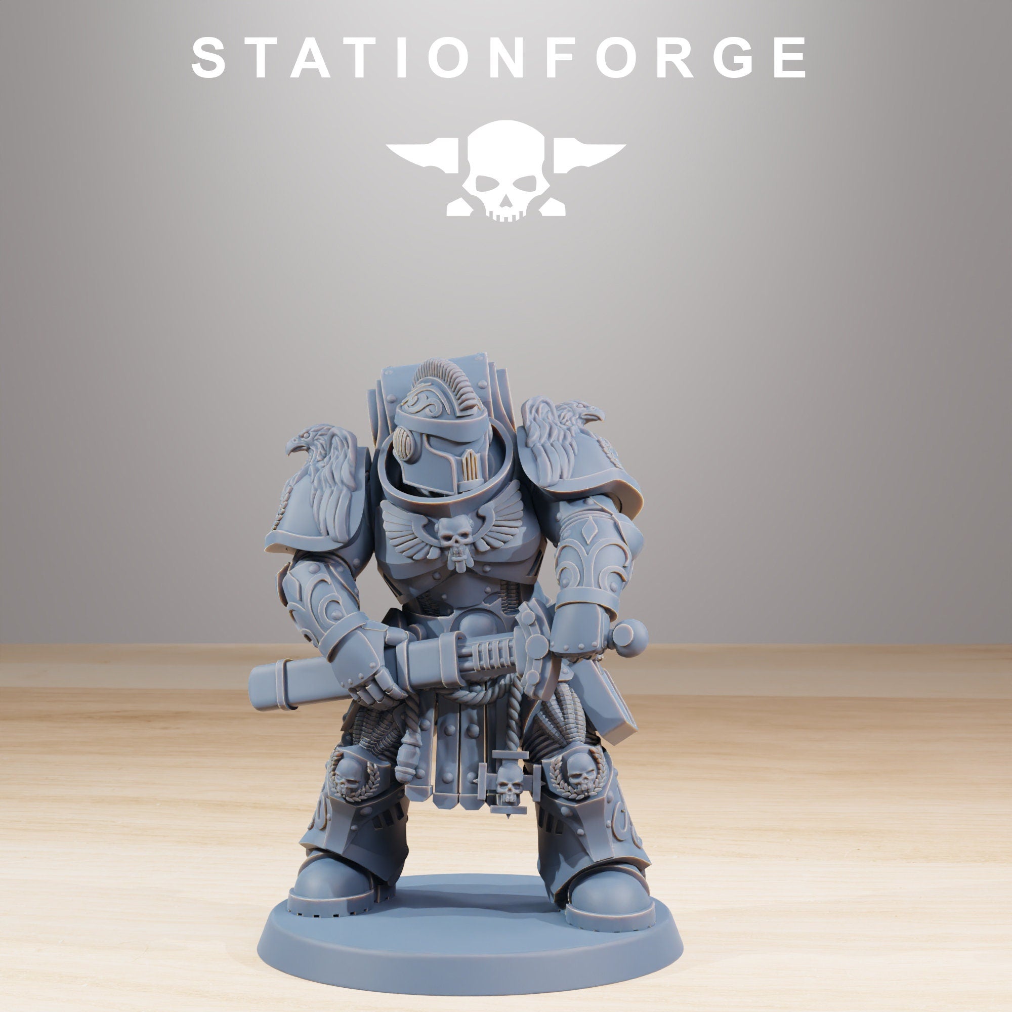Socratis Guardmen+ Commander from StationForge/10 Miniatures +Gratis Bases