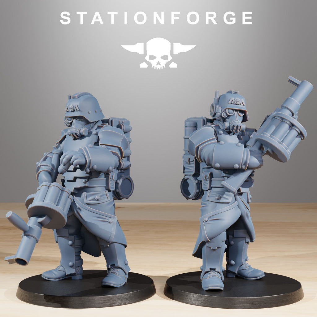 GrimGuard Tinkers 2.0 from StationForge/10 Miniatures +Gratis Bases