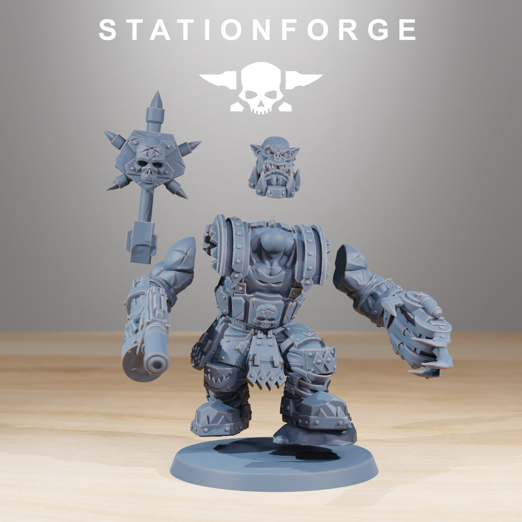 Orkaz SkullKrushers from StationForge/10 Miniatures +Gratis Bases