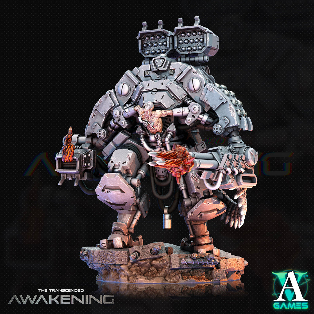 Trancended Vastators Ver.4 von ArchvillainGames, Wargame/ Tabletop Miniature mit Base