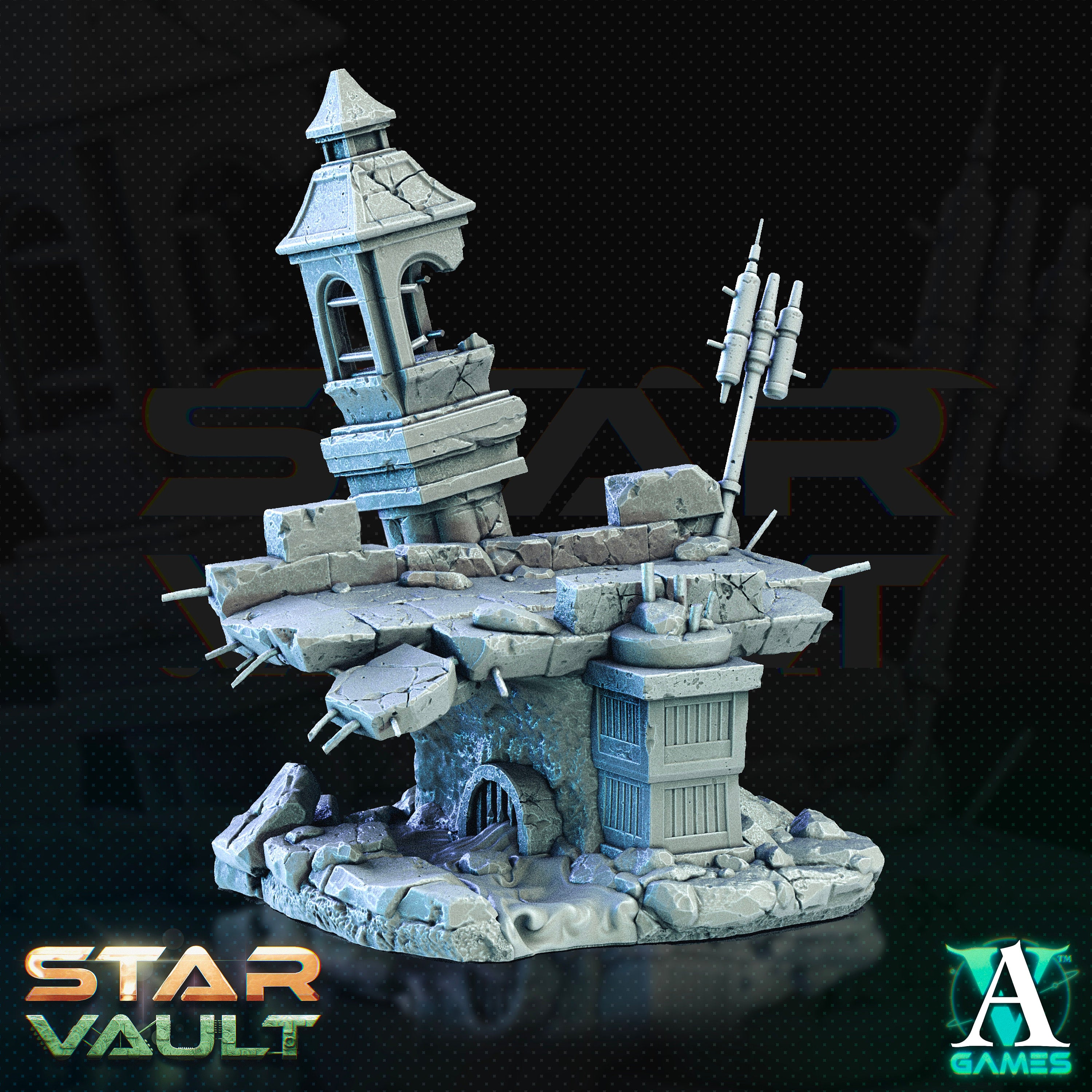 Sci-Fi Diorama Ver.2 von ArchvillainGames, Wargame/ Tabletop Miniature