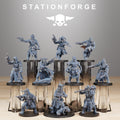 CorruptedGuard Sectarians from StationForge/10 Miniatures +Gratis Bases