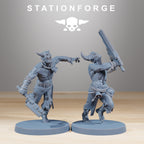 Corrupted Guard Walkers from StationForge/11 Miniatures +Gratis Bases