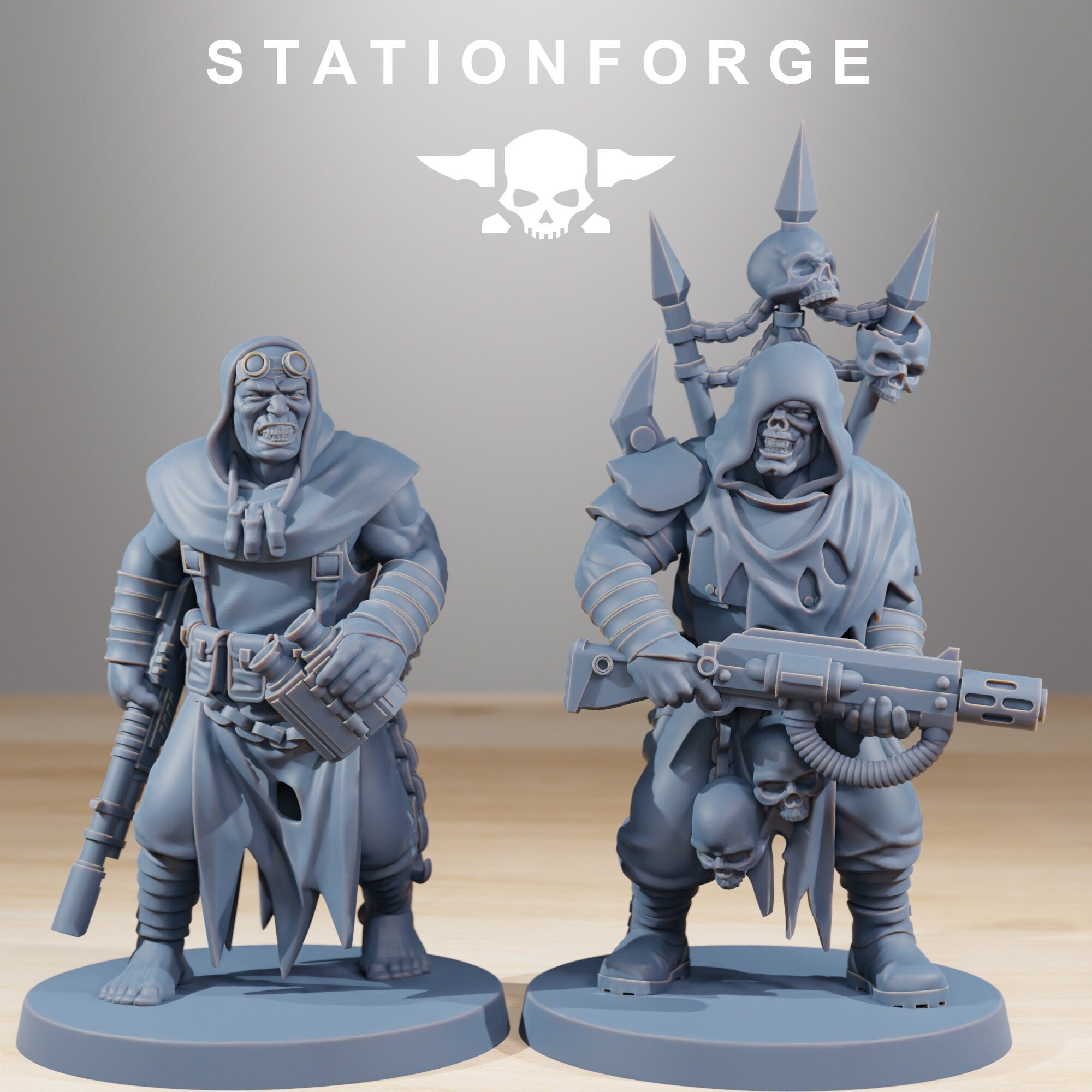 CorruptedGuard Nomads from StationForge/10 Miniatures +Gratis Bases