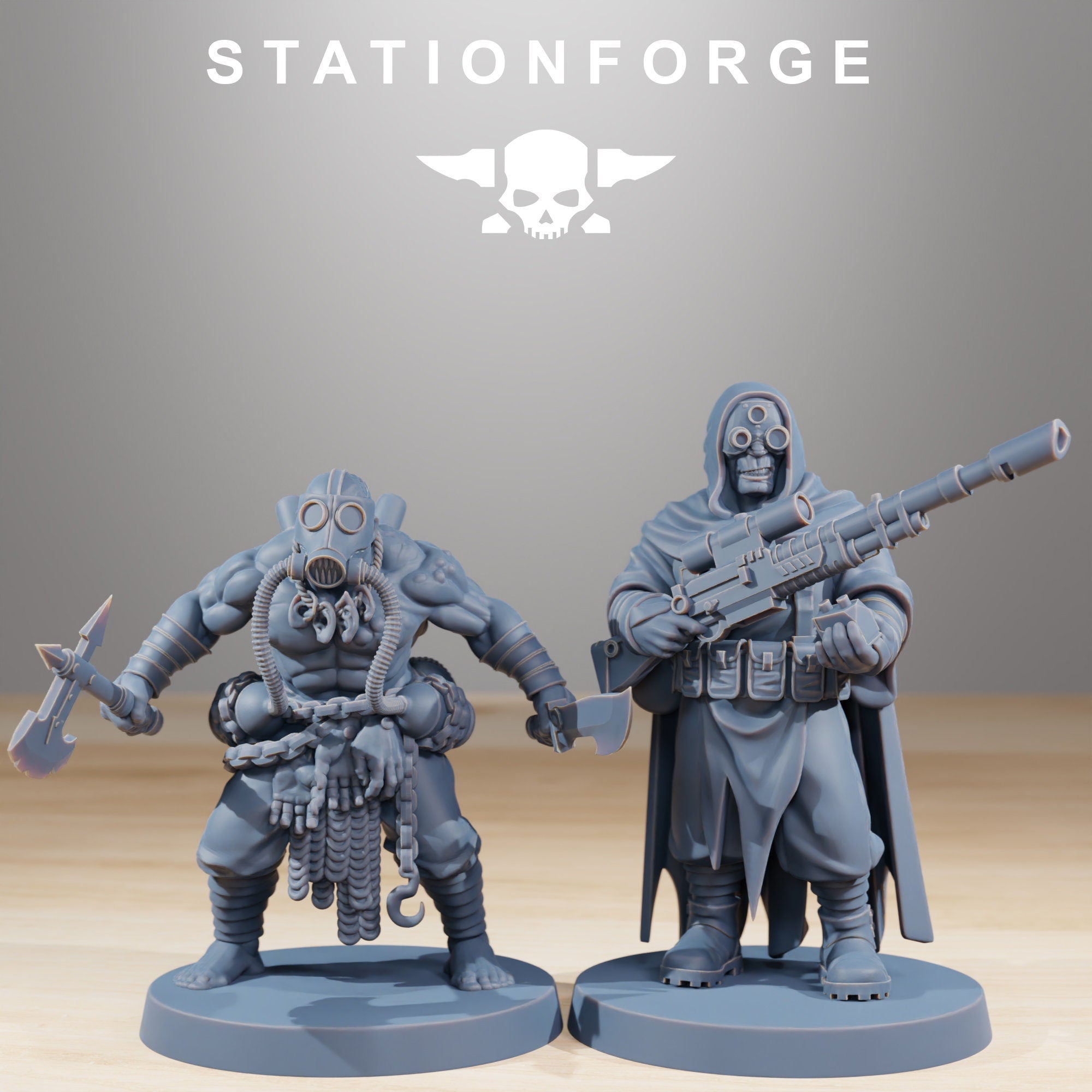 CorruptedGuard Nomads from StationForge/10 Miniatures +Gratis Bases