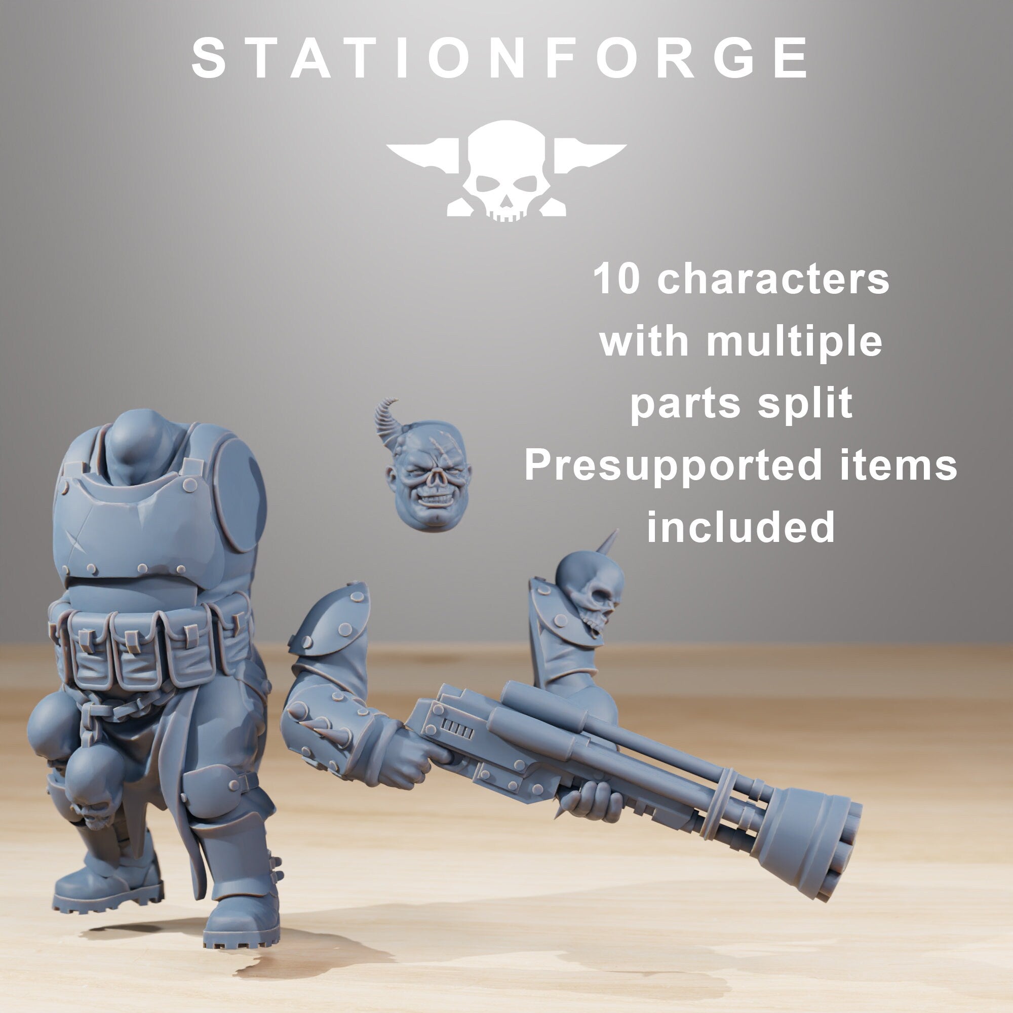 CorruptedGuard Nomads from StationForge/10 Miniatures +Gratis Bases