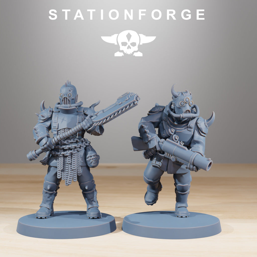 CorruptedGuard The Forsaken from StationForge/13 Miniatures +Gratis Bases