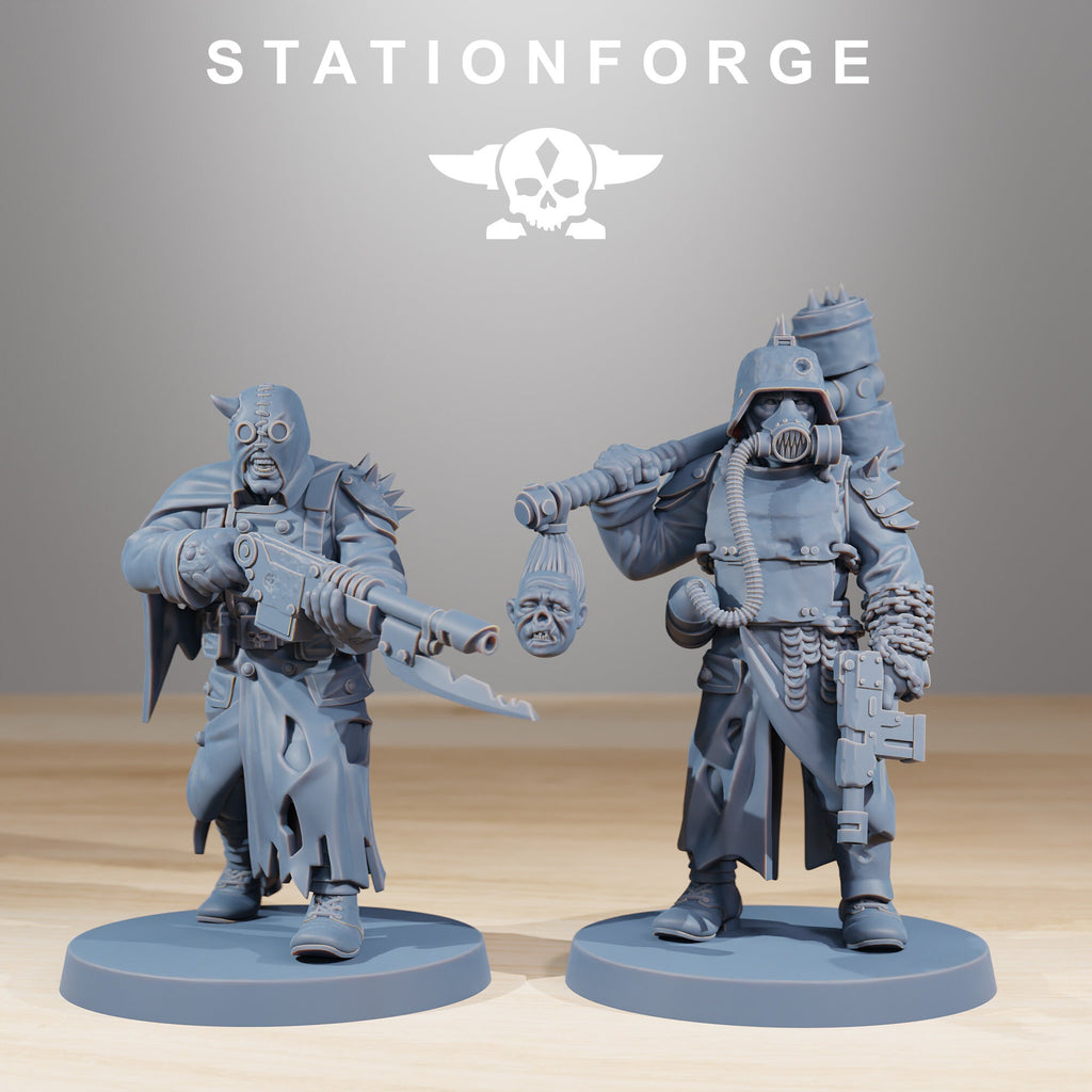 CorruptedGuards from StationForge/13 Miniatures +Gratis Bases