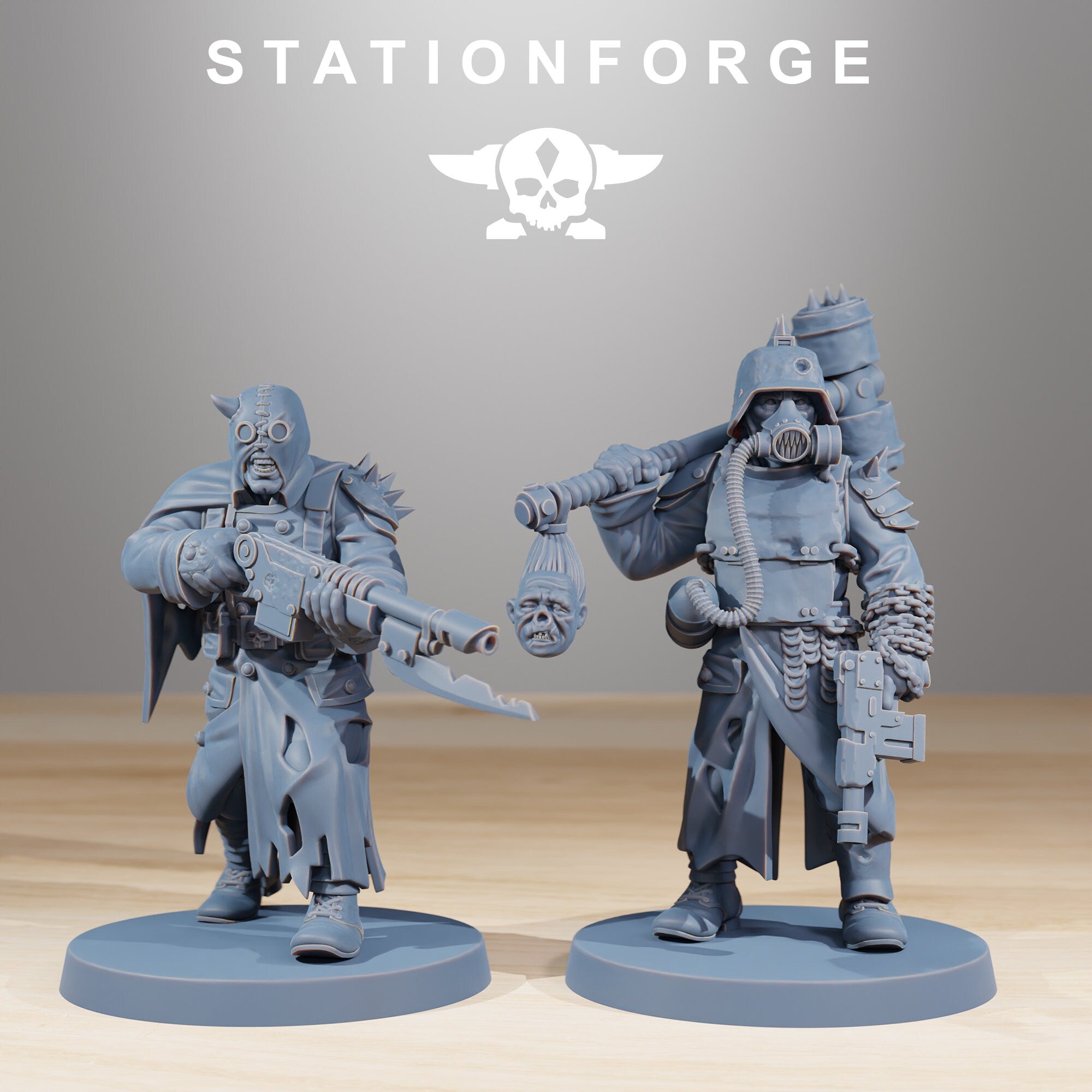 CorruptedGuards from StationForge/13 Miniatures +Gratis Bases