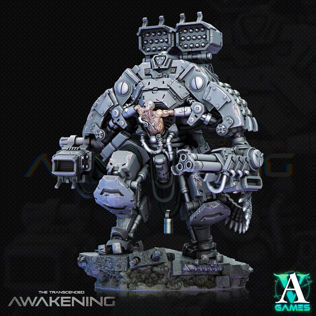 Trancended Vastators Ver.4 von ArchvillainGames, Wargame/ Tabletop Miniature mit Base