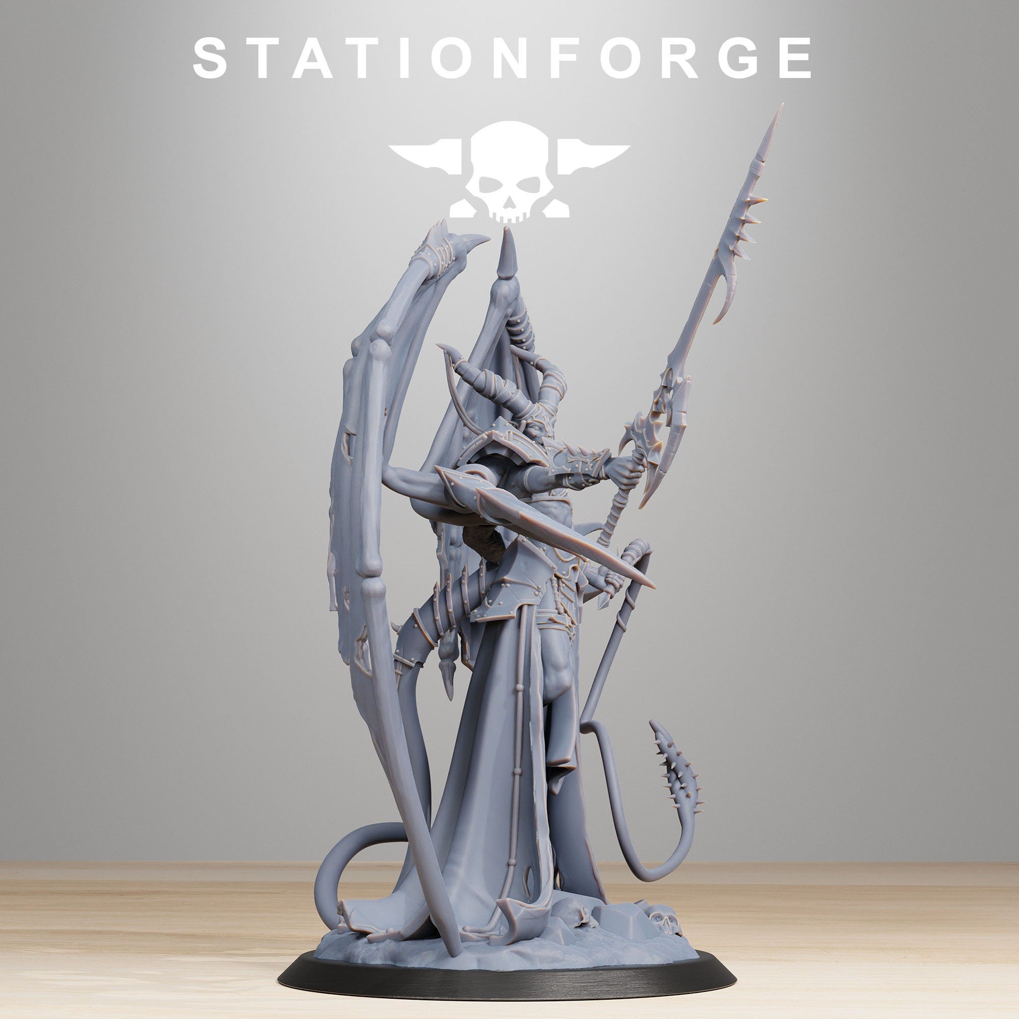 Demon Queen from StationForge/Wargame Miniature+ Gratis Base
