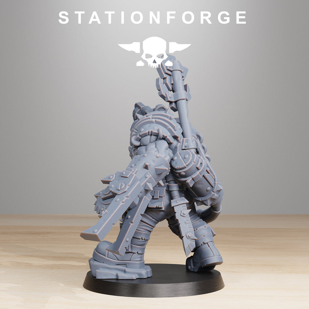 Orkaz BlackSkull from StationForge/Wargame Miniature+ Gratis Base