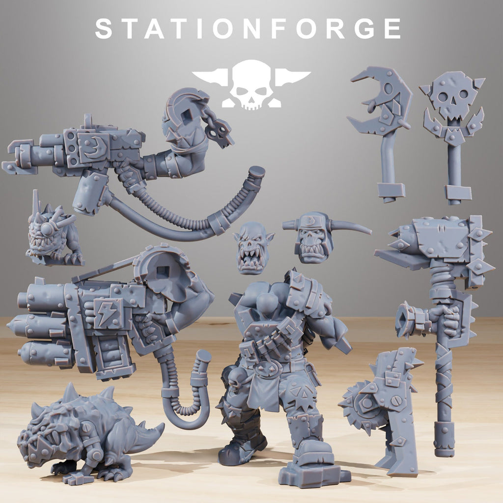 Orkaz BlackSkull from StationForge/Wargame Miniature+ Gratis Base