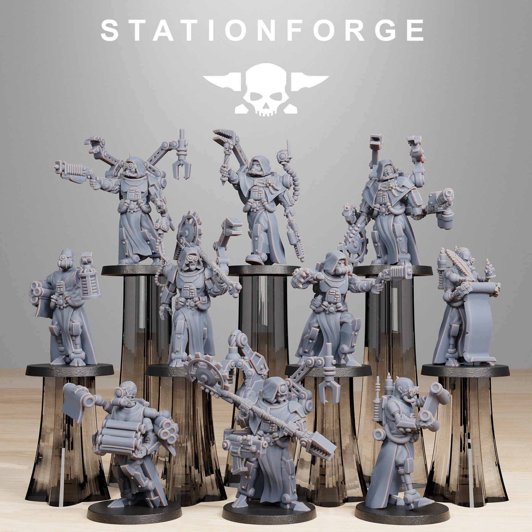 Scavenger Vicars from StationForge/10 Wargame Miniatures+ Gratis Bases