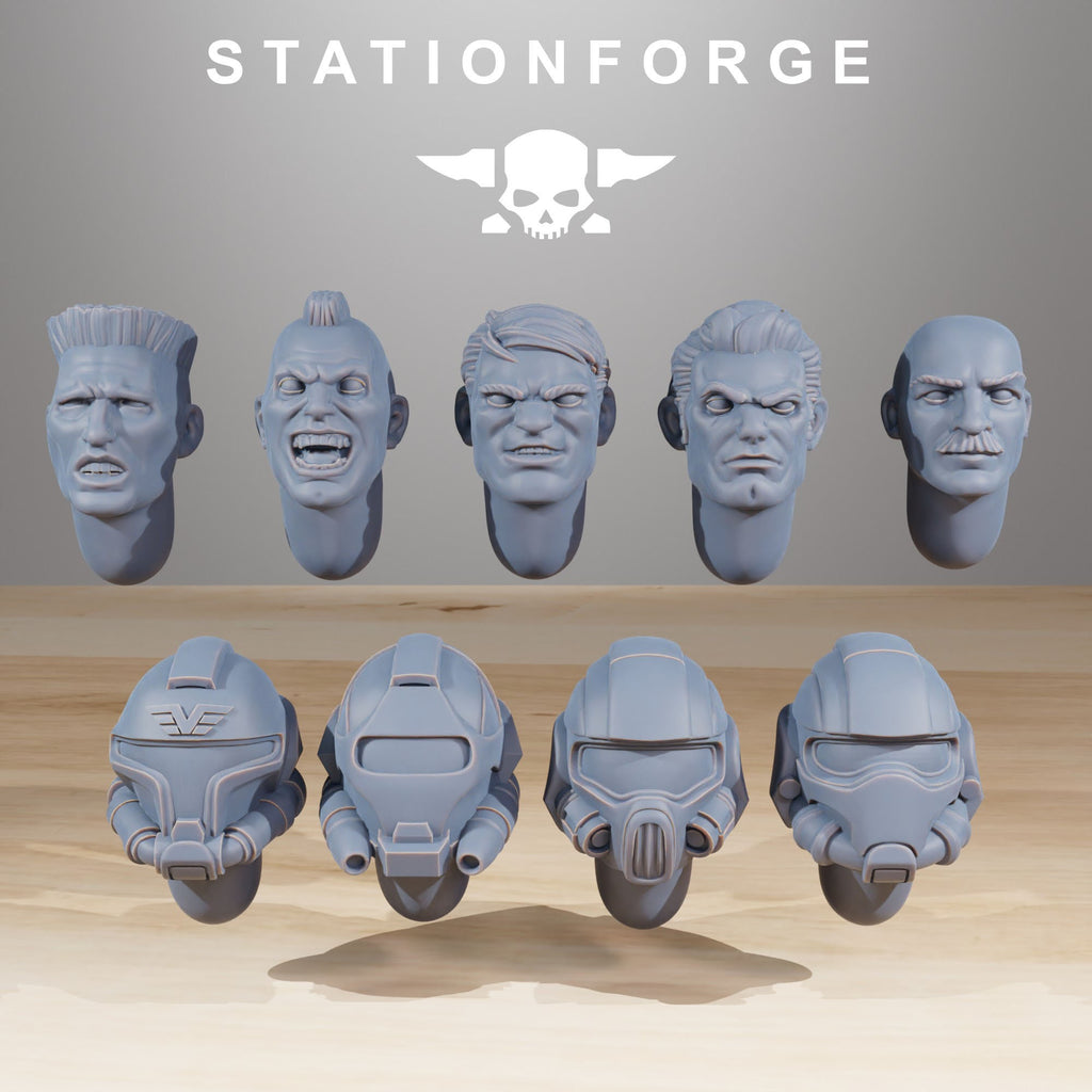Vaskar Freedom Fighters from StationForge/10 Miniatures +Gratis Bases