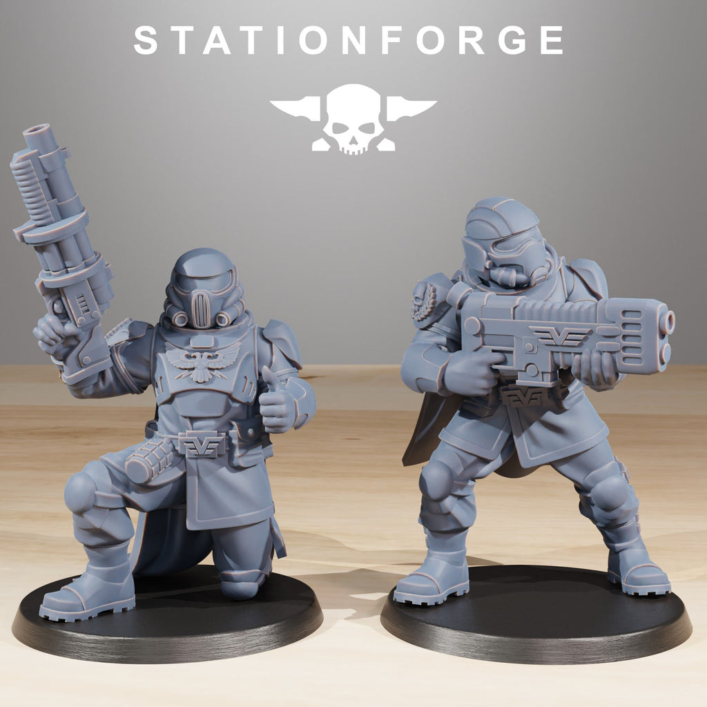 Vaskar Freedom Fighters from StationForge/10 Miniatures +Gratis Bases