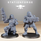 Vaskar Freedom Fighters from StationForge/10 Miniatures +Gratis Bases