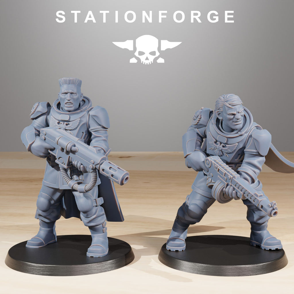 Vaskar Freedom Fighters from StationForge/10 Miniatures +Gratis Bases
