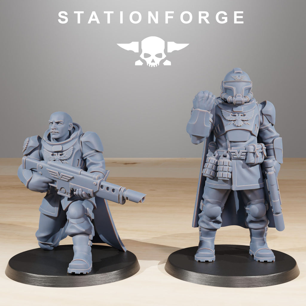 Vaskar Freedom Fighters from StationForge/10 Miniatures +Gratis Bases