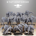 Xenarid Crawlers from StationForge/10 Miniatures +Gratis Bases