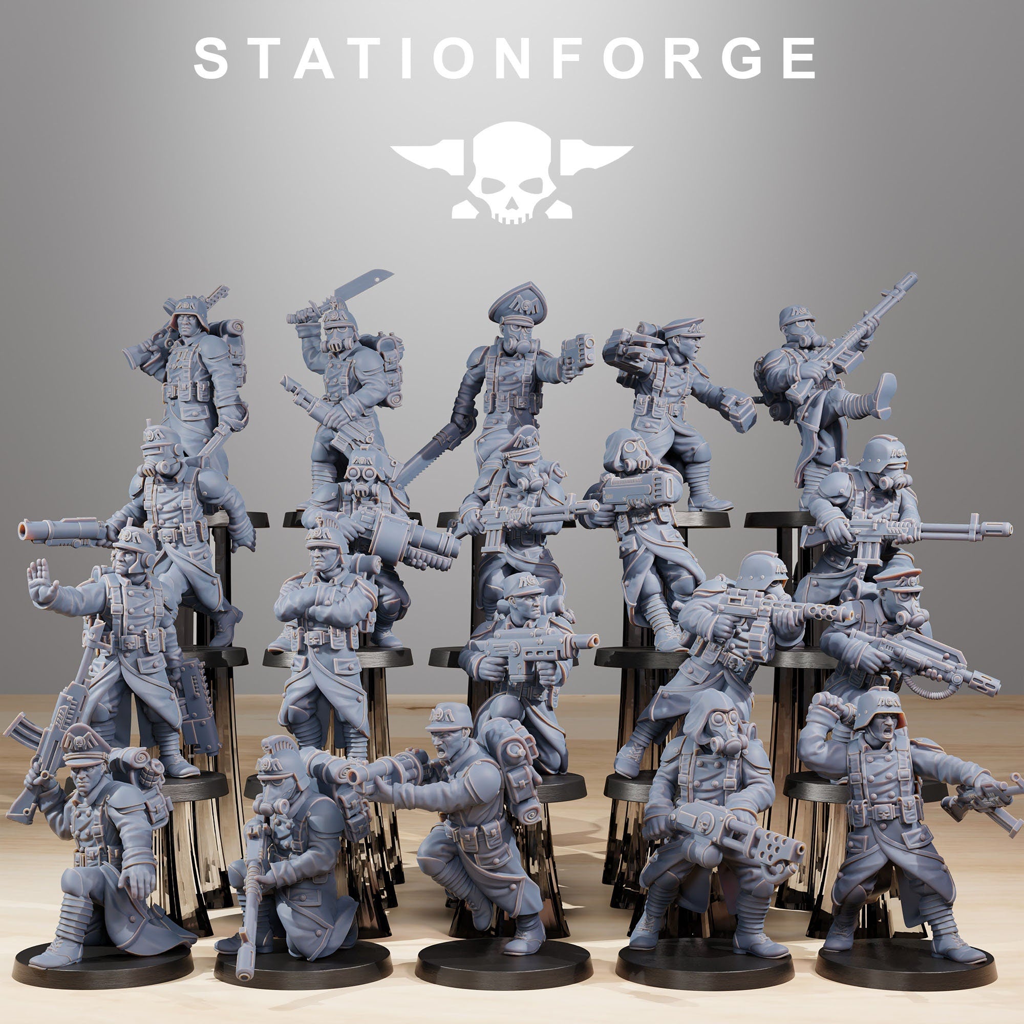 GrimGuard Builder from StationForge/Whole Set +Free Bases