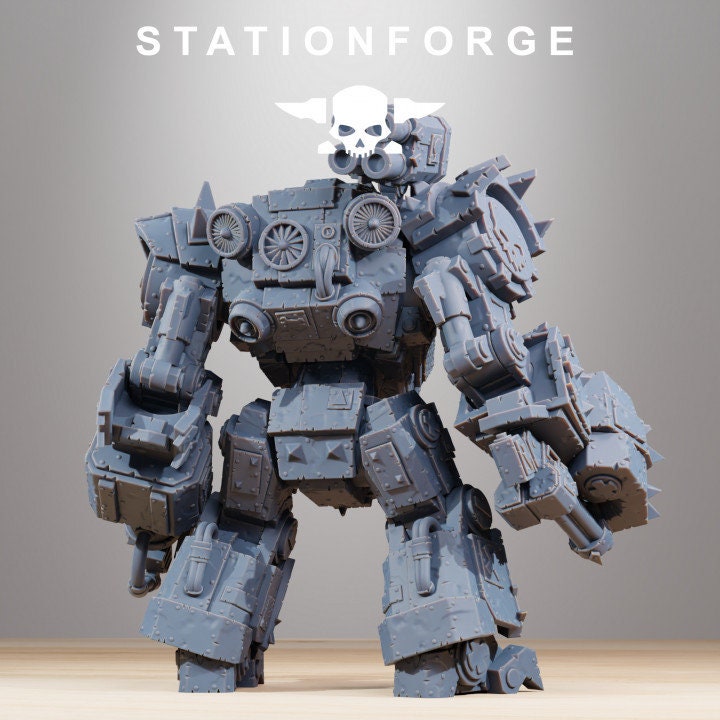 Orkaz Walkanator from StationForge/Wargame Miniature +Gratis Base