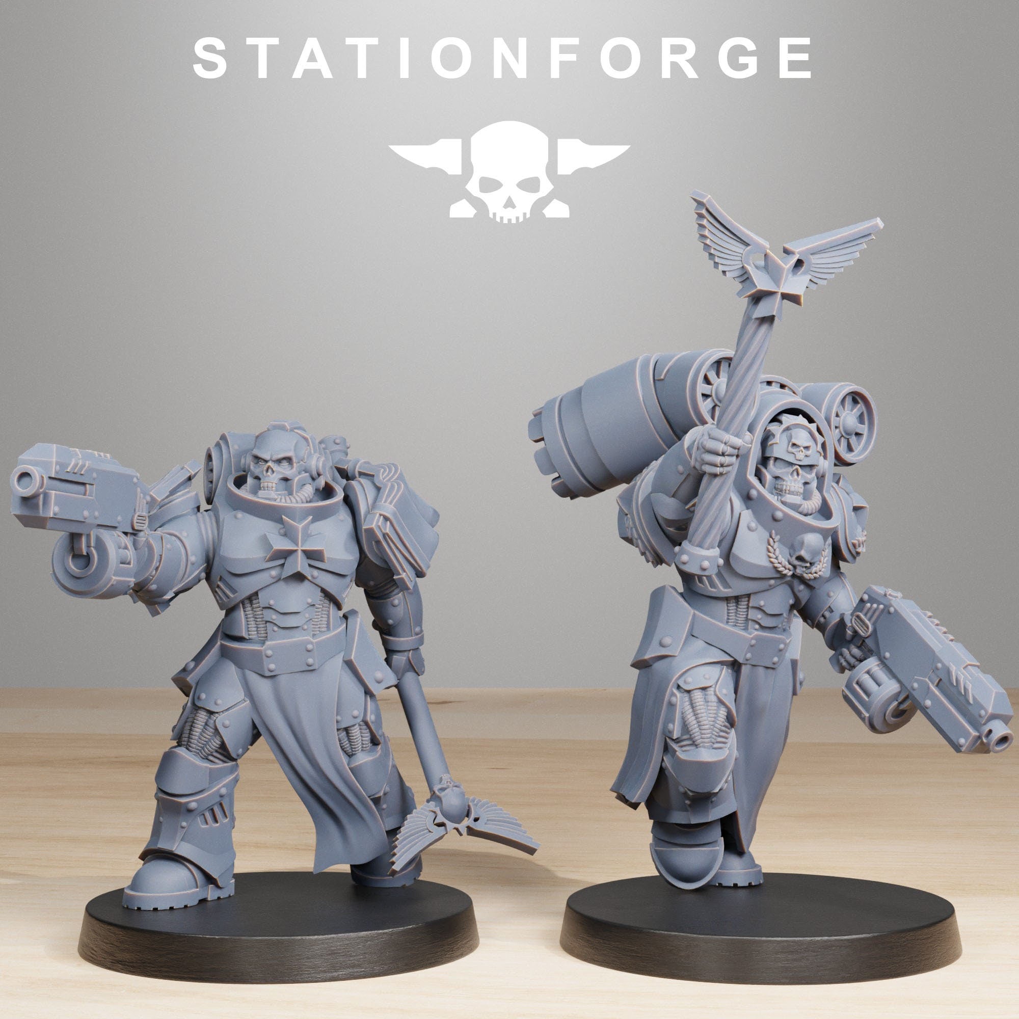 Socratis Reverends von StationForge/ Tabletop, Wargame Miniatur/10Figuren + Gratis Bases