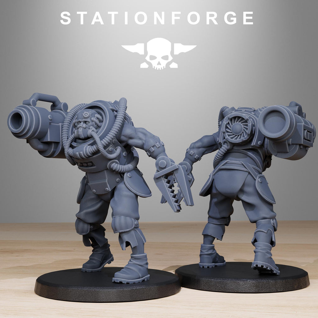 GrimCorp Mercenaries from StationForge/10 Miniatures +Gratis Bases