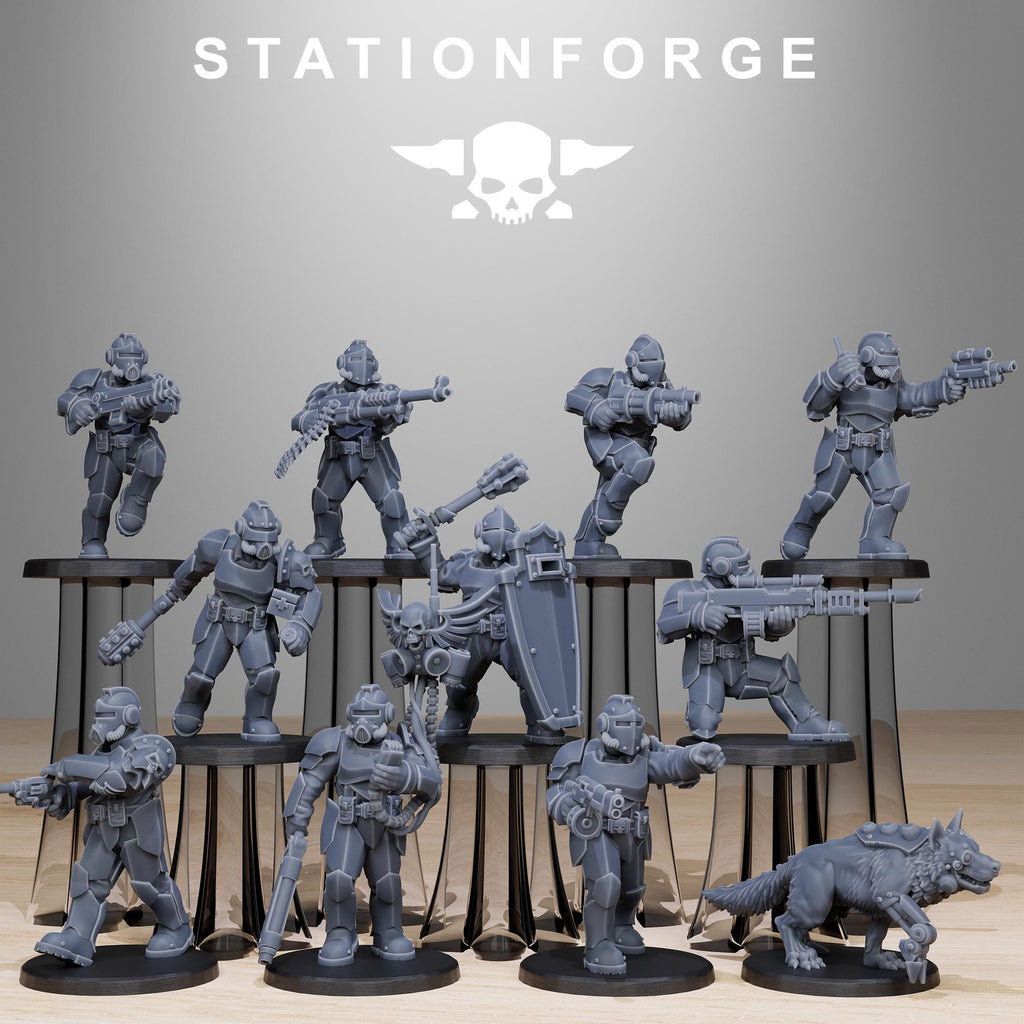 GrimGuard Enforcers from StationForge/10 Miniatures +Gratis Bases