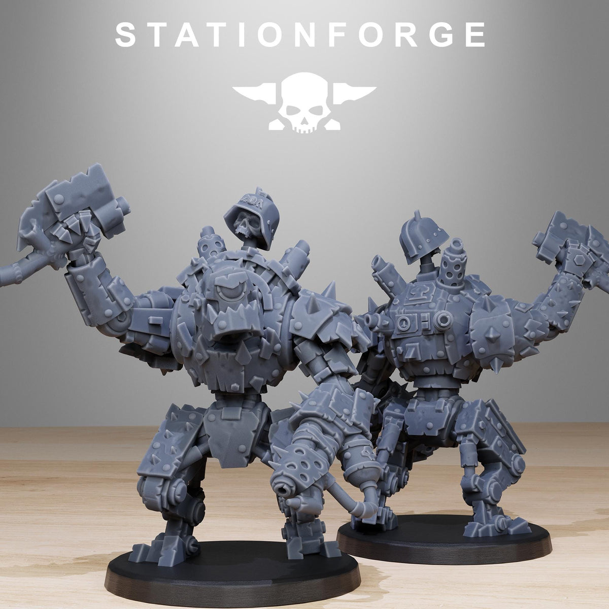 Orkaz Bots Infantry from StationForge/10 Miniatures +Gratis Bases