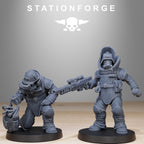 GrimGuard Bomb Squad from StationForge/10 Miniatures +Gratis Bases