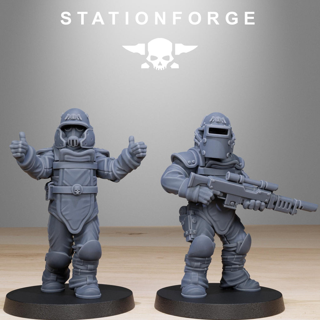 GrimGuard Bomb Squad from StationForge/10 Miniatures +Gratis Bases