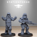 GrimGuard Bomb Squad from StationForge/10 Miniatures +Gratis Bases