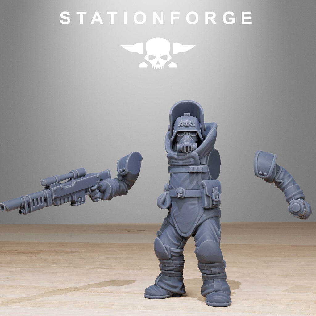 GrimGuard Bomb Squad from StationForge/10 Miniatures +Gratis Bases