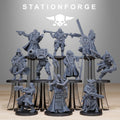 GrimCorp Mercenaries from StationForge/10 Miniatures +Gratis Bases