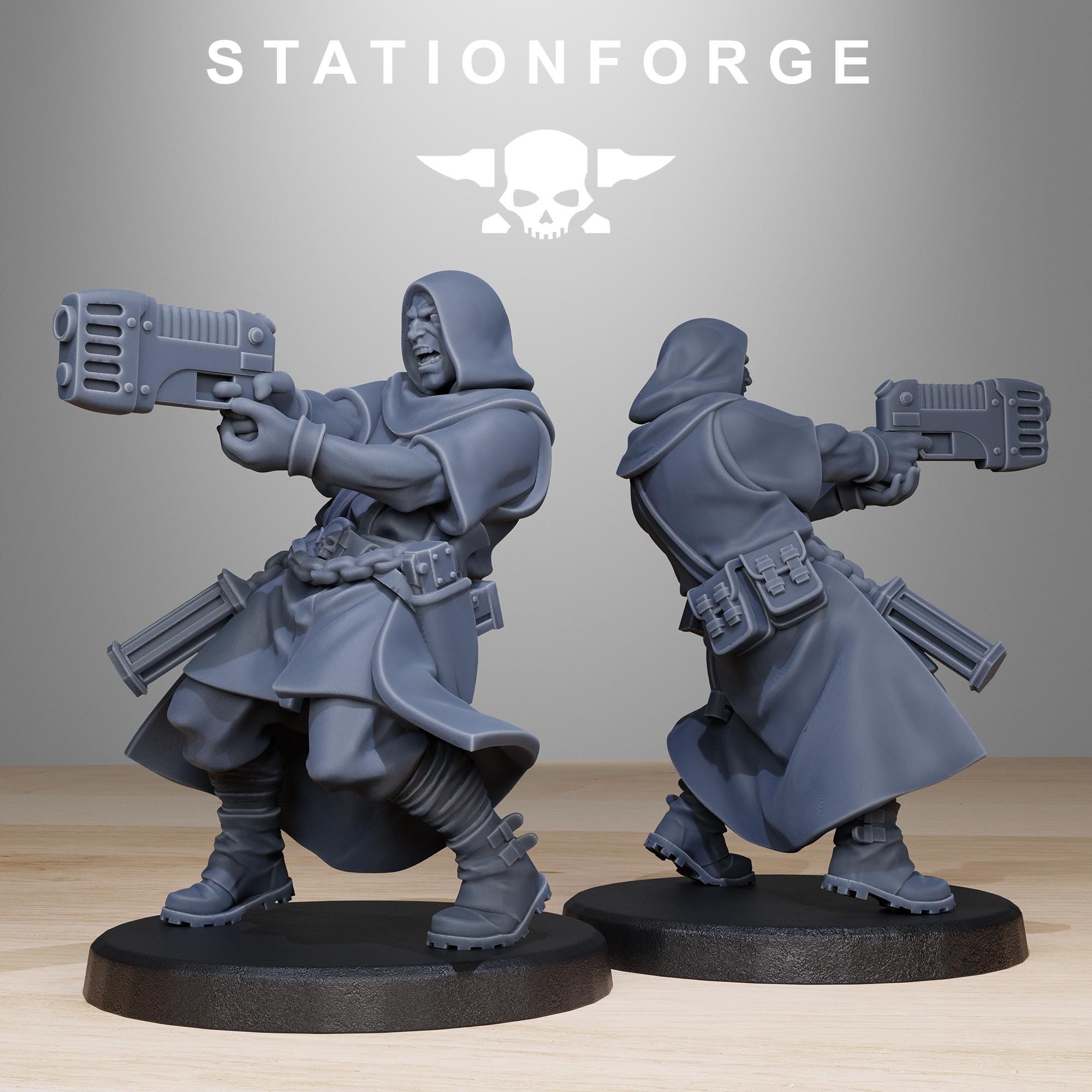 GrimCorp Mercenaries from StationForge/10 Miniatures +Gratis Bases