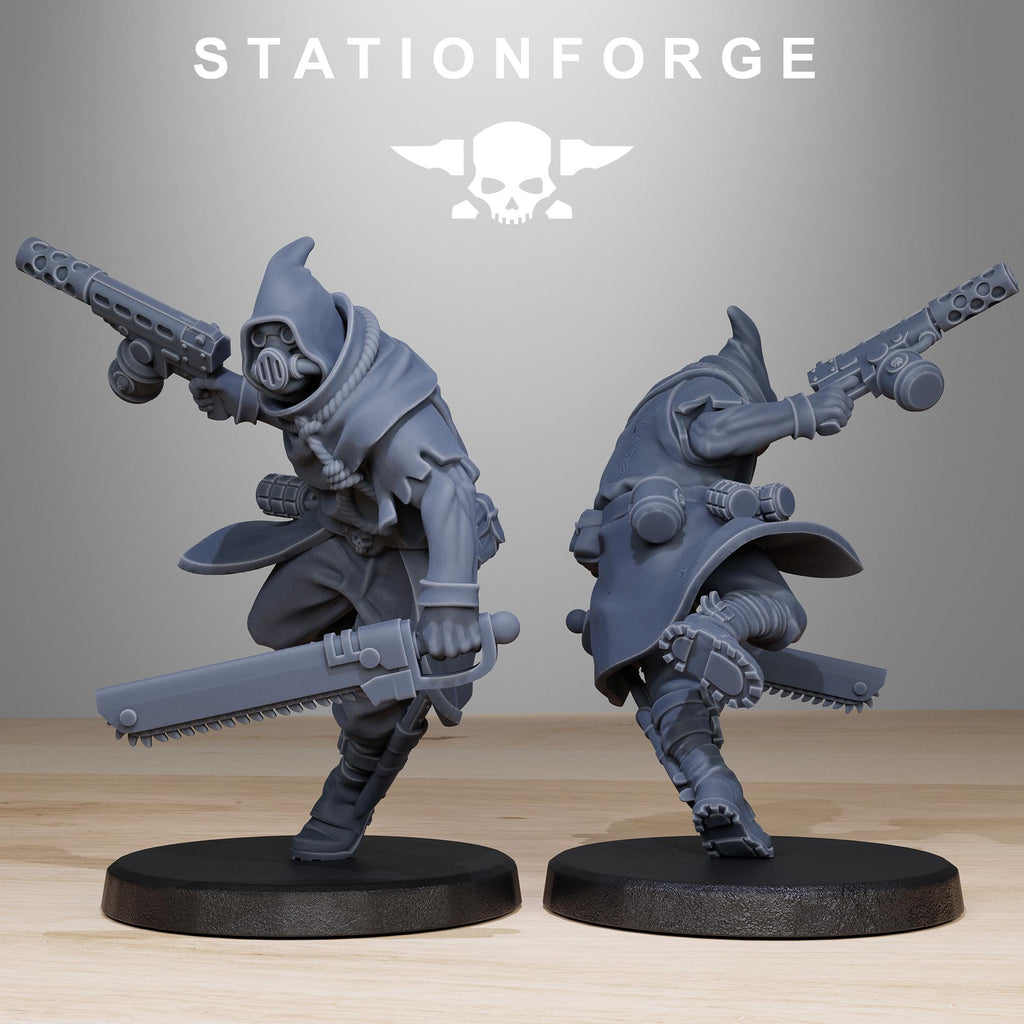 GrimCorp Mercenaries from StationForge/10 Miniatures +Gratis Bases