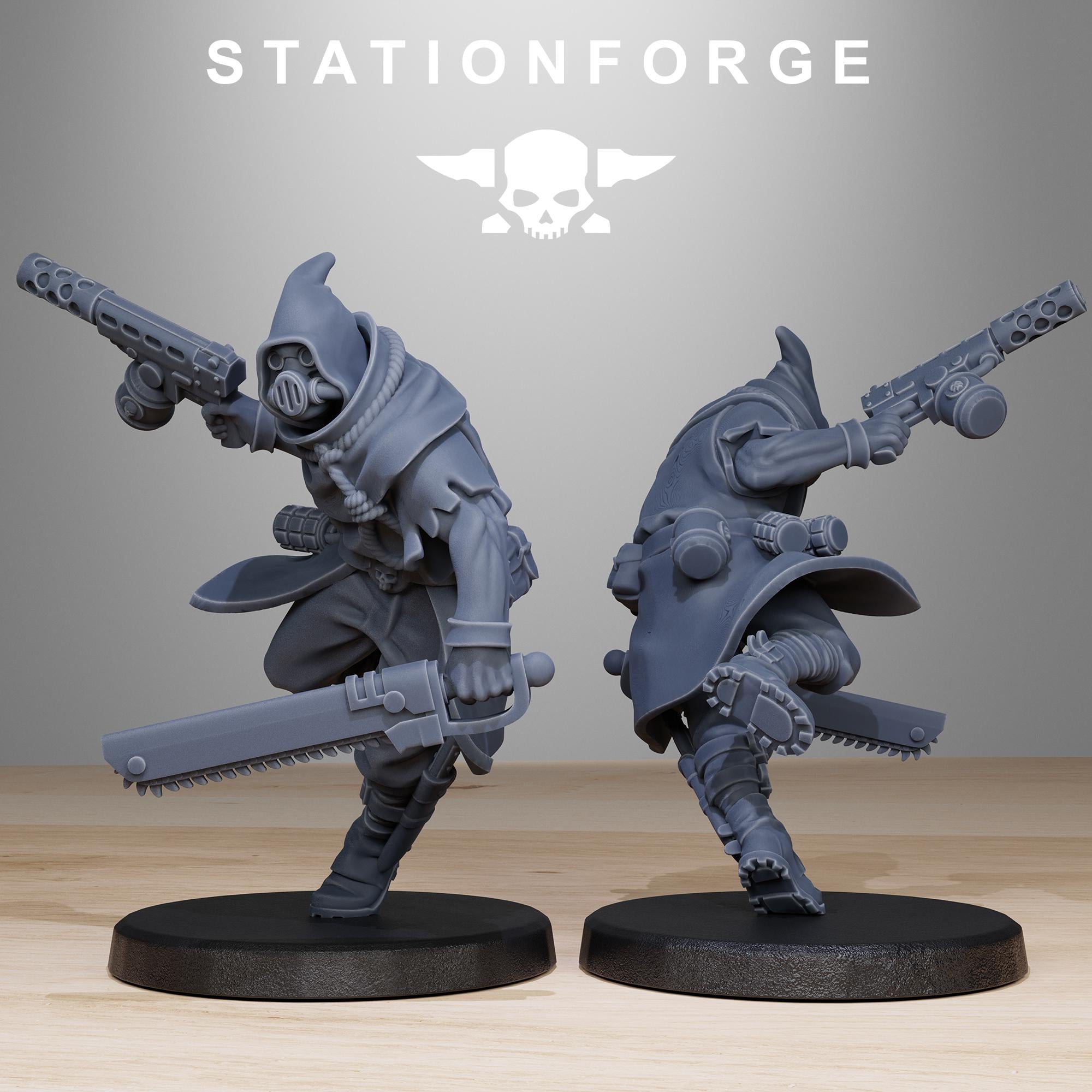 GrimCorp Mercenaries from StationForge/10 Miniatures +Gratis Bases