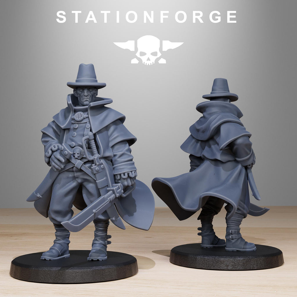 GrimCorp Mercenaries from StationForge/10 Miniatures +Gratis Bases
