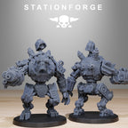 Orkaz Bots Infantry from StationForge/10 Miniatures +Gratis Bases