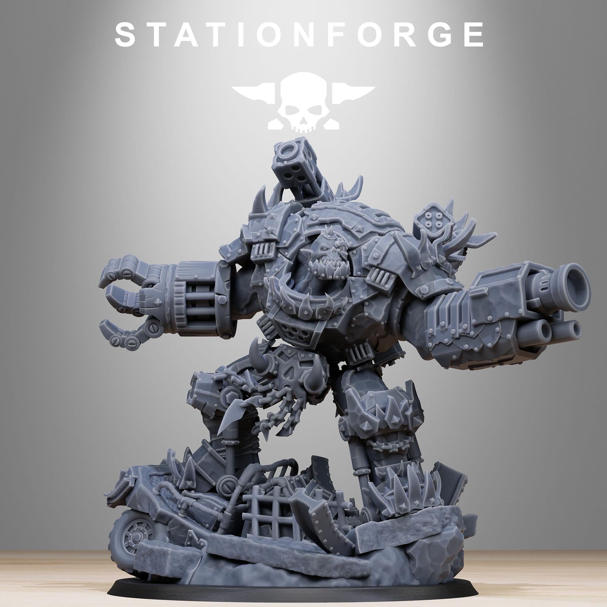 Orkaz Grand Nutta 2.0 from StationForge/Wargame Miniature+ Gratis Base