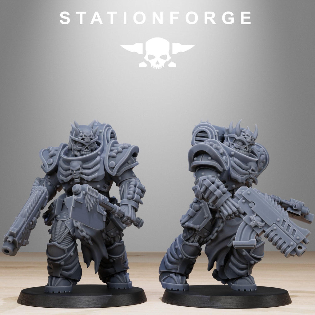 Socratis Dragon Knights from StationForge/10 Tabletop, Wargame Miniatures +Gratis Bases