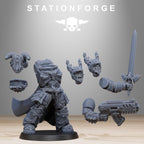 Socratis Dragon Knights from StationForge/10 Tabletop, Wargame Miniatures +Gratis Bases