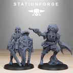 Corrupted Guard Lechers from StationForge/12 Tabletop, Wargame Miniatures +Gratis Bases