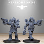 GrimGuard Aero Troops from StationForge/10 Tabletop, Wargame Miniatures +Gratis Bases