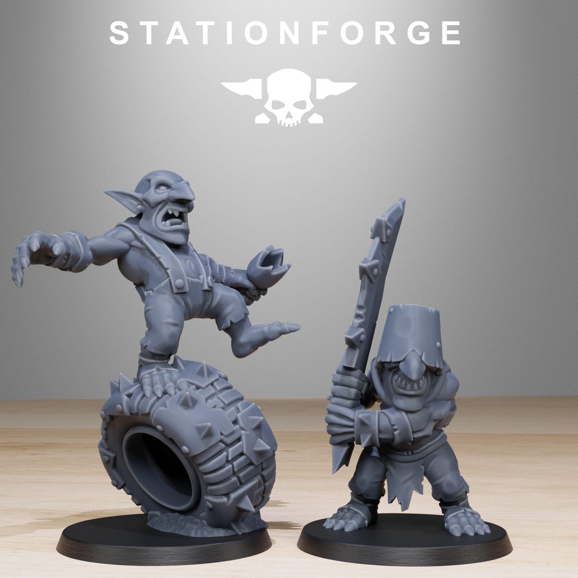 Gobs Infantry Reborn from StationForge/20 Tabletop, Wargame Miniatures +Gratis Bases