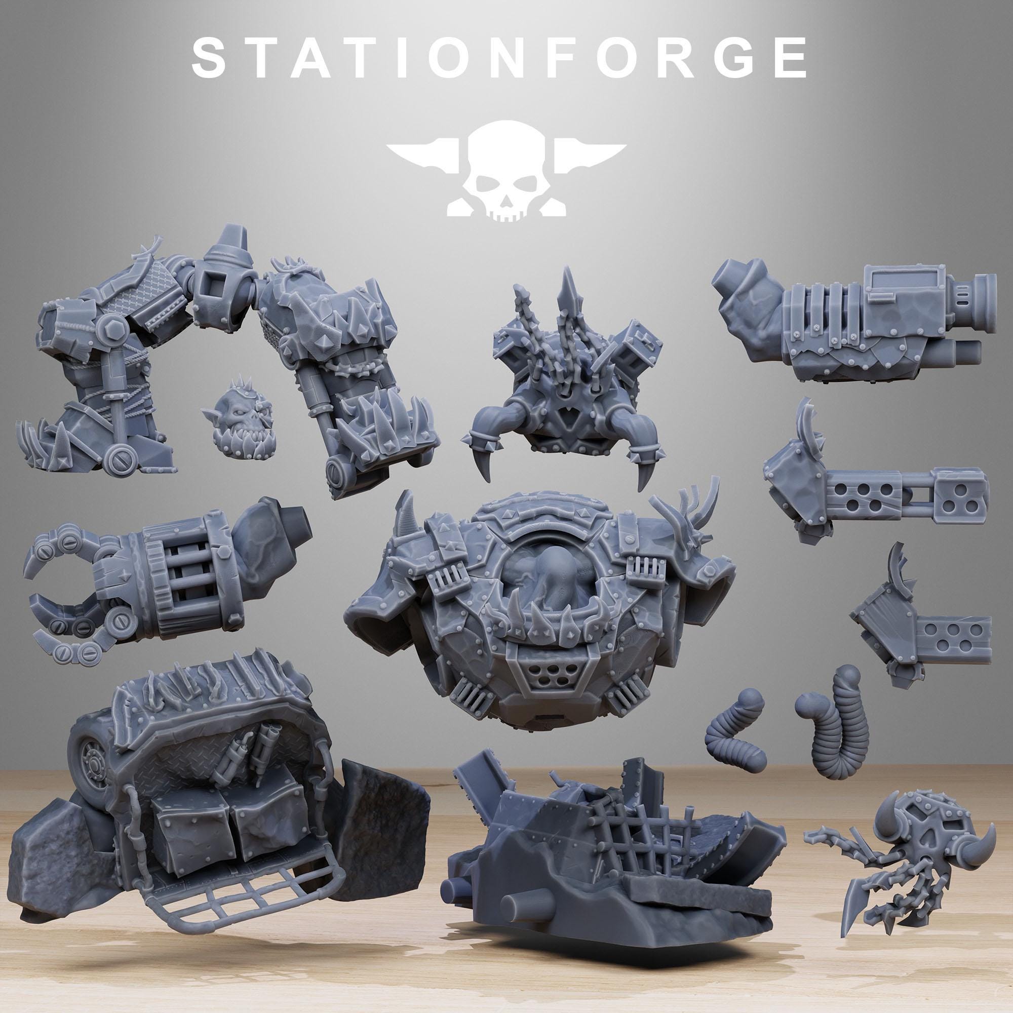 Orkaz Grand Nutta 2.0 from StationForge/Wargame Miniature+ Gratis Base