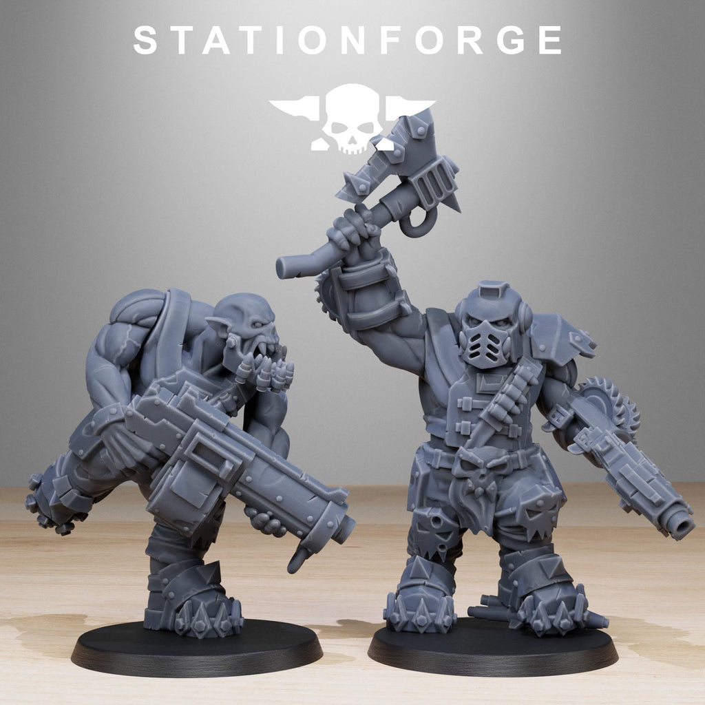 Orkaz Spec Team from StationForge/10 Tabletop, Wargame Miniatures +Gratis Bases