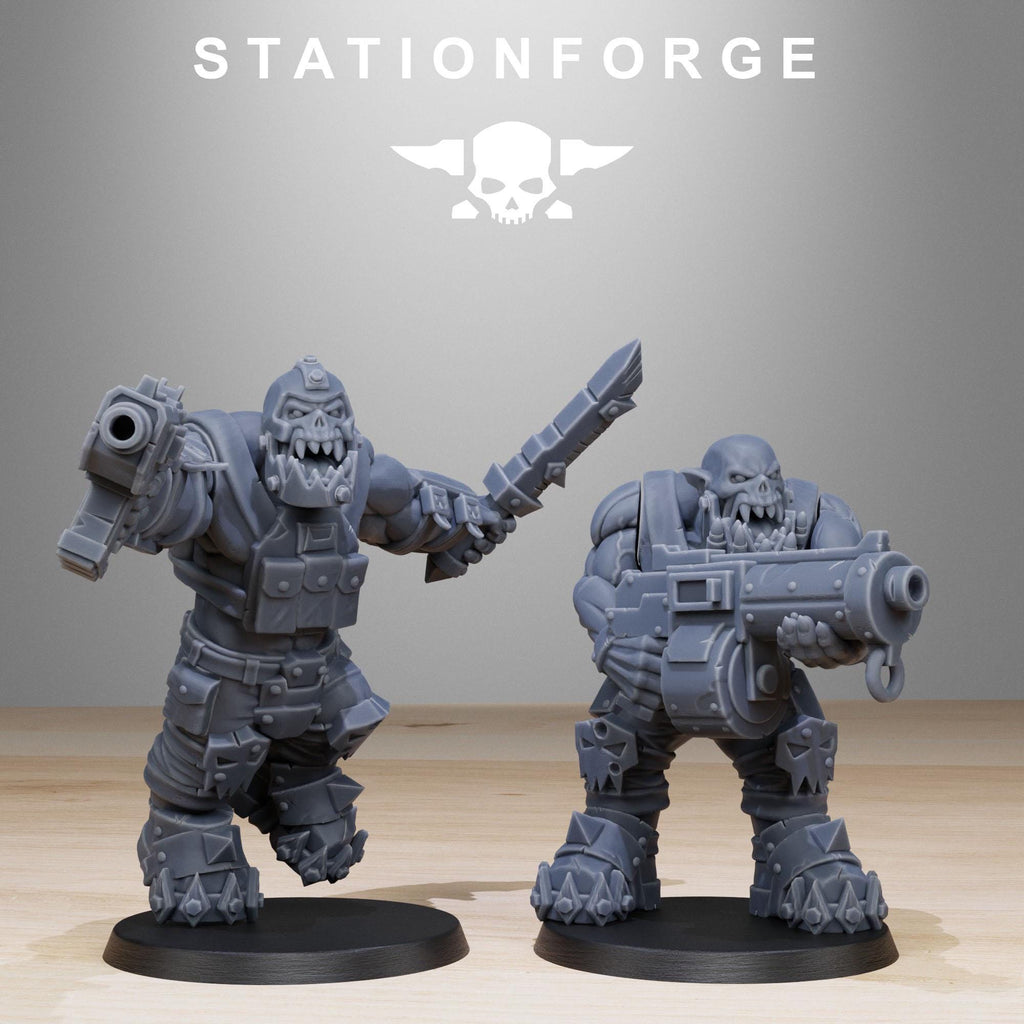 Orkaz Spec Team from StationForge/10 Tabletop, Wargame Miniatures +Gratis Bases