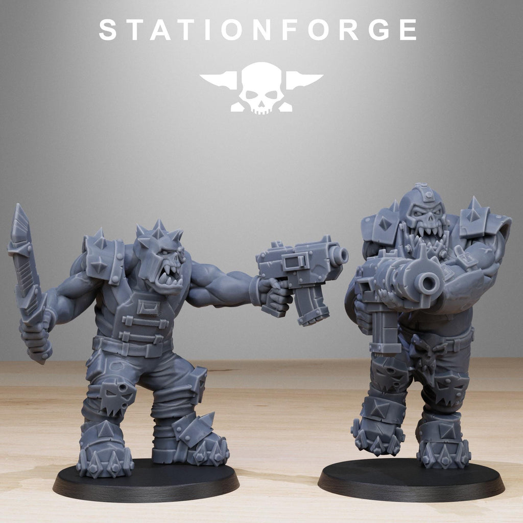 Orkaz Spec Team from StationForge/10 Tabletop, Wargame Miniatures +Gratis Bases